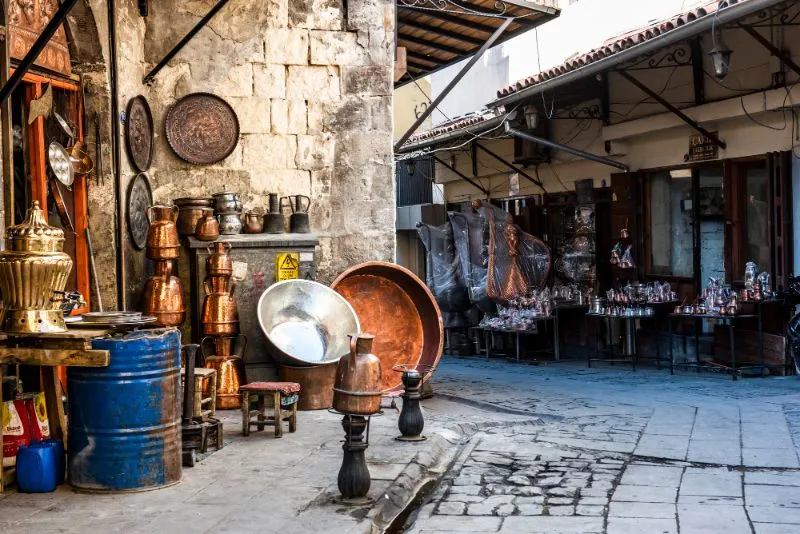 Bakırcılar Çarşısı in Gaziantep is one of the most popular markets in Turkey
