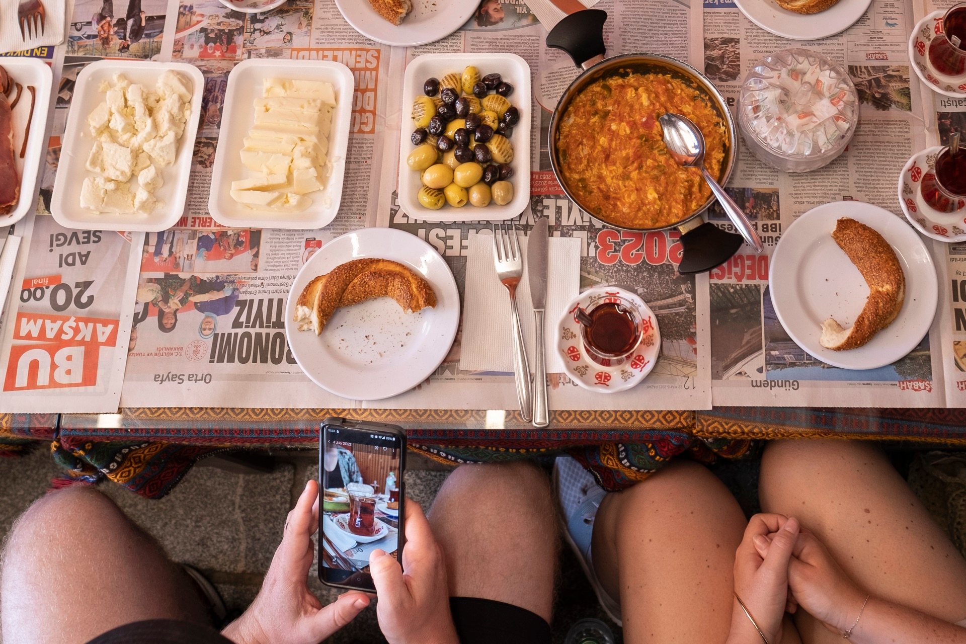 Traditional Turkish breakfast